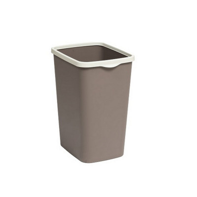 Ведро пластиковое для мусора 10 л с фиксатором шоколад слон кость Tandem Violet Ведро пластиковое для мусора 10 л с фиксатором шоколад слон кость Tandem Violet