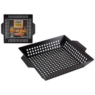Решетка гриль нерж сталь 35*30*6 см антипригарное покрытие ECOS 3009D Ecos