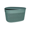 Мини снимок Корзина пластиковая 395х295х225 мм с крышкой в ассортименте HL-1293 Baizheng