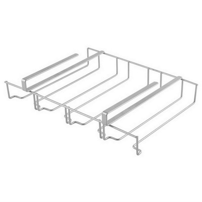 Держатель металлический навесной для 12 бокалов полочный Mallony