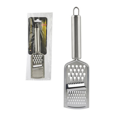 Терка нержавеющая сталь 9,5х7,5х22 см четырехгранная пласт ручка Candore Mallony Терка нержавеющая сталь 9,5х7,5х22 см четырехгранная пласт ручка Candore Mallony