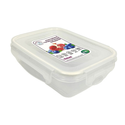 Контейнер пластиковый 0,5 л герметичный прямоугольный прозрачный Виолет