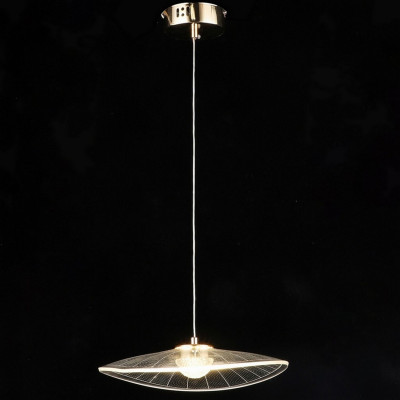 Люстра кухонная 1 плафон 15*80 см Е27 60Вт 4м2 плафон стекло бронза Baizheng