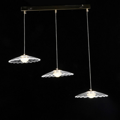 Люстра светодиодная кухонная 3 плафона 68*22*70см 60Вт 7500LM 20м2 3 цвета хром Baizheng Люстра светодиодная кухонная 3 плафона 68*22*70см 60Вт 7500LM 20м2 3 цвета хром Baizheng