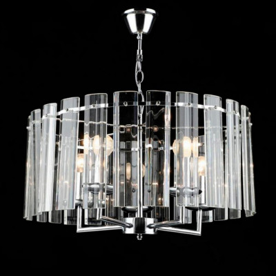 Люстра 1 плафон 50*27 см E14 60Bт 18м2 плафон стекло серебро Baizheng Люстра 1 плафон 50*27 см E14 60Bт 18м2 плафон стекло серебро Baizheng