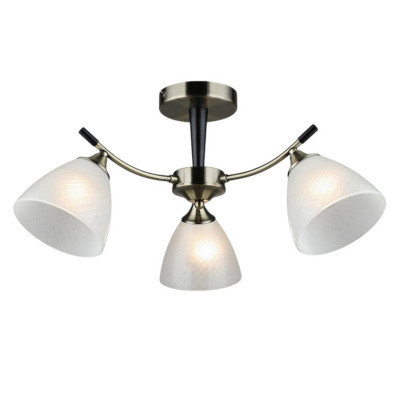 Люстра 3 плафона 58*27,5 см Е27 60Вт 12м2 плафон стекло бронза Baizheng Люстра 3 плафона 58*27,5 см Е27 60Вт 12м2 плафон стекло бронза Baizheng