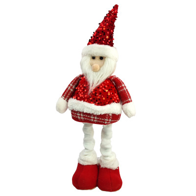 Фигурка новогодняя 60 см телескопические ножки красный Дед Мороз NP-5060 Baizheng