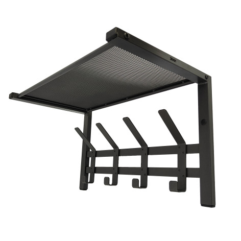 Вешалка металлическая настенная  34х8,5х16,8 см 3 двойных крючков белый Торонто 3 ЗМИ