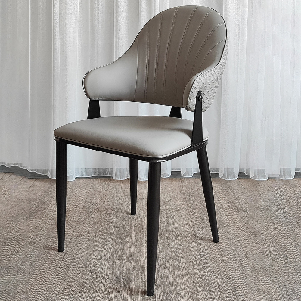 Стул металлический Baizheng 90×49×46 см, искусственная кожа, песочный, до 150 кг