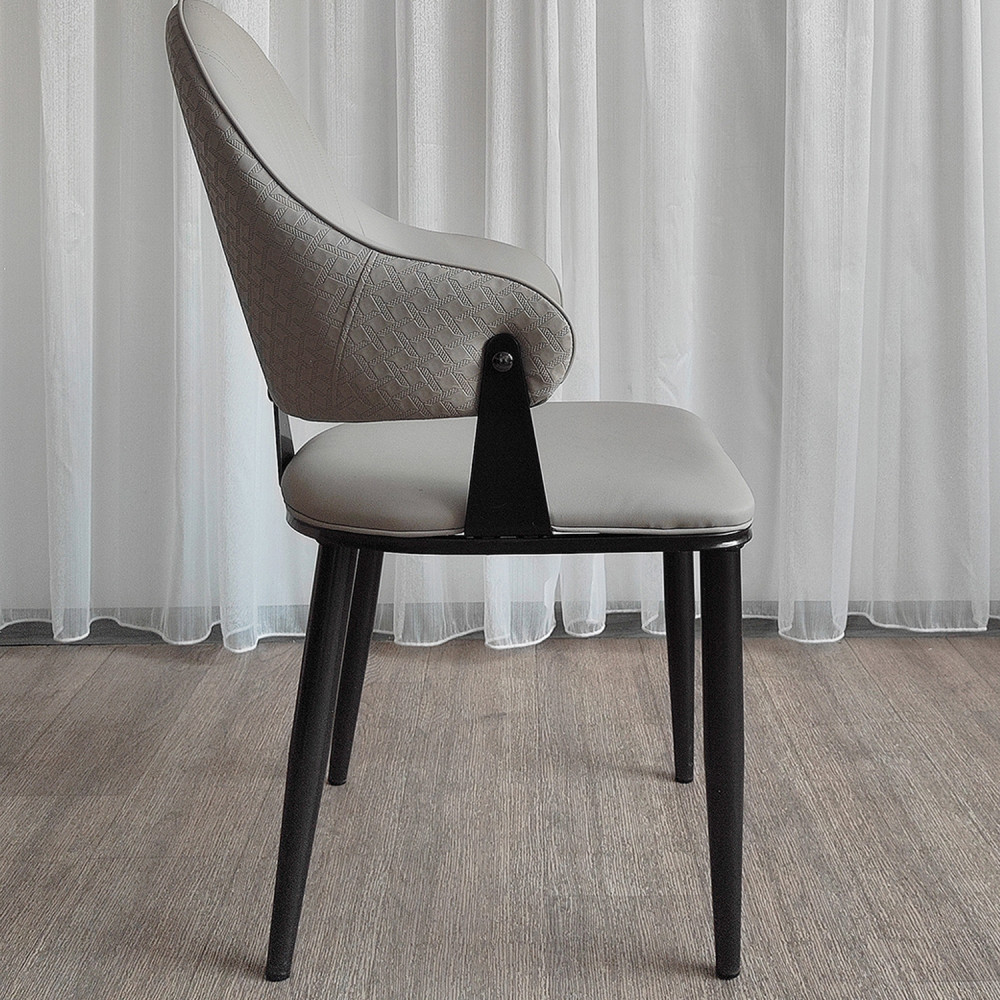 Стул металлический Baizheng 90×49×46 см, искусственная кожа, песочный, до 150 кг