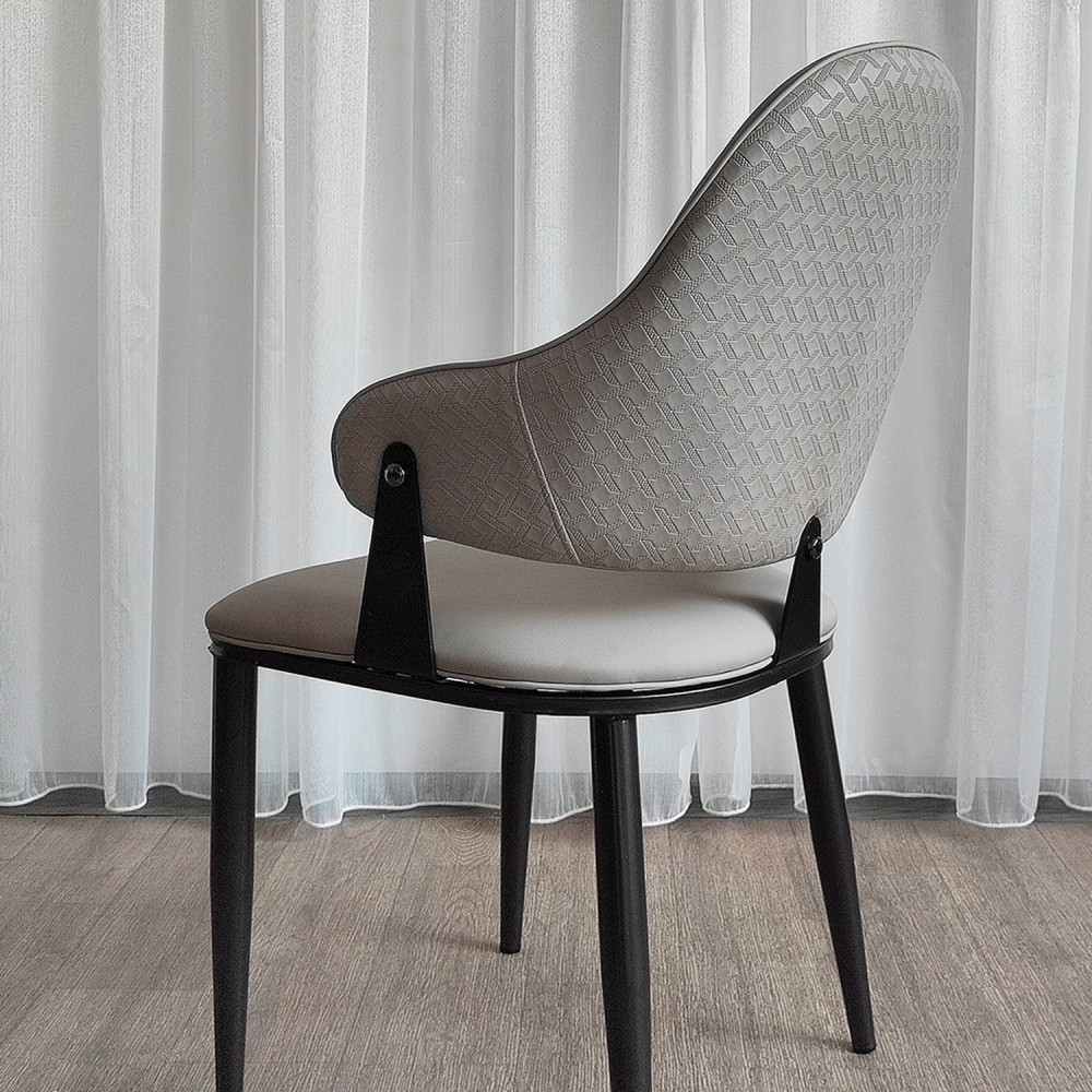 Стул металлический Baizheng 90×49×46 см, искусственная кожа, песочный, до 150 кг
