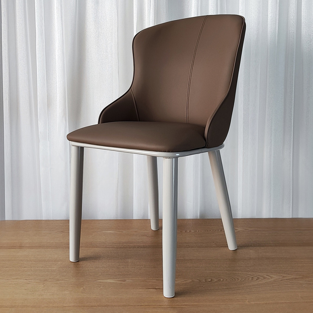 Стул металлический Baizheng 87×47×46 см, искусственная кожа, коричневый, до 150 кг