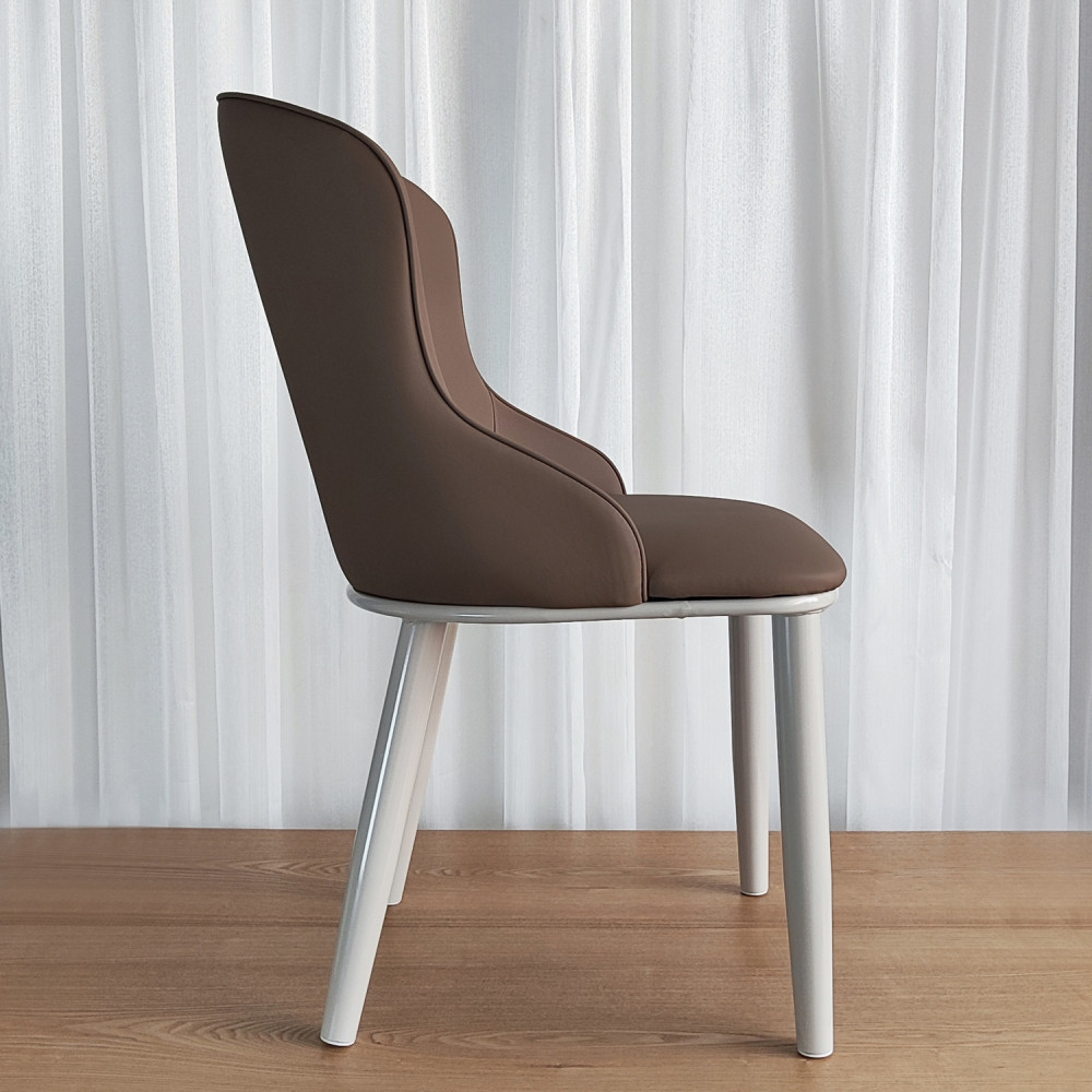 Стул металлический Baizheng 87×47×46 см, искусственная кожа, коричневый, до 150 кг