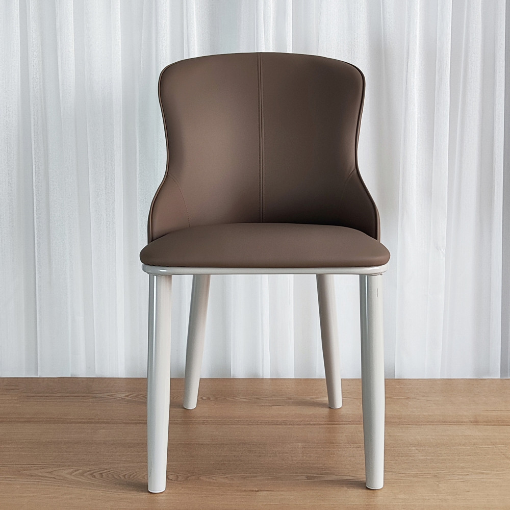 Стул металлический Baizheng 87×47×46 см, искусственная кожа, коричневый, до 150 кг