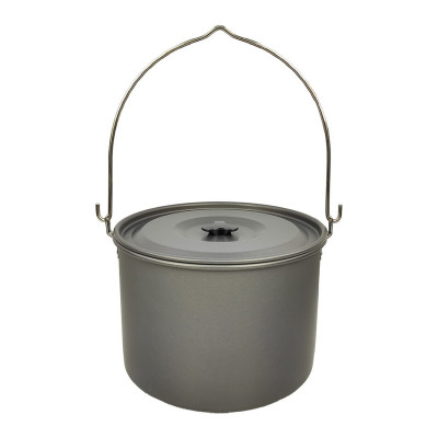 Котелок алюминиевый 8 л крышка серый Турист Baizheng