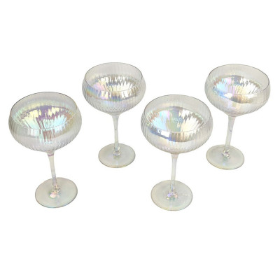 Набор стеклянный бокалов 4 пр 350 мл под упак 6994 Electro Коралл