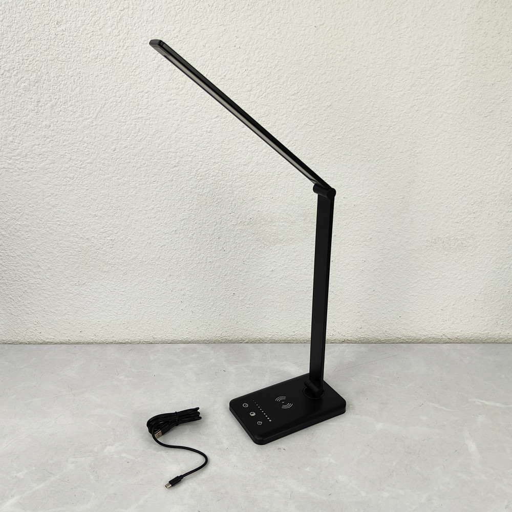 Лампа светодиодная настольная 18*12,5*11*60 см 10Вт USB черный Baizheng