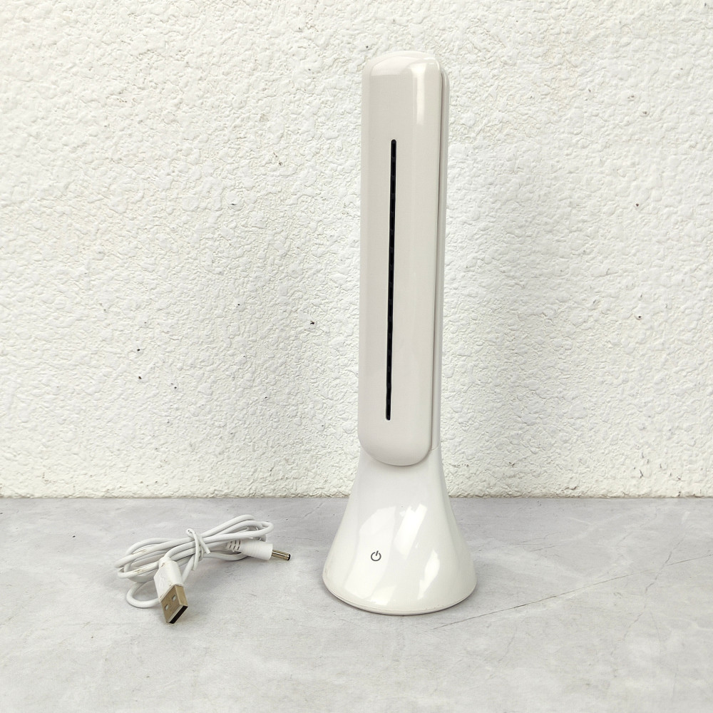 Лампа светодиодная настольная 18,6*7,6*30 см 5Вт USB складная белый Baizheng