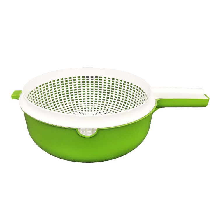 Дуршлаг пластиковый двойной 6,5 л d 225 Полимербыт