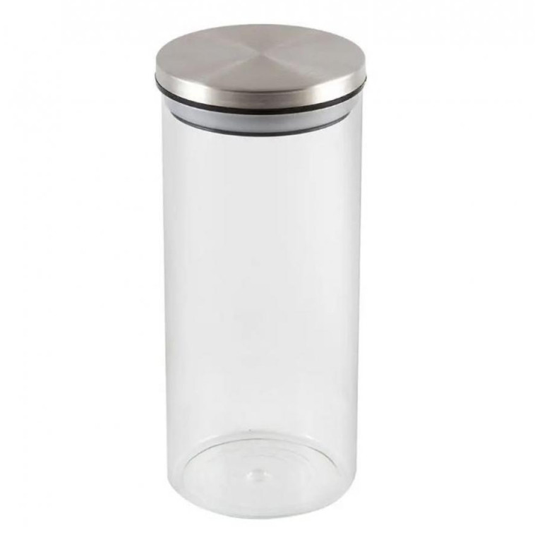 Банка стеклянная для продуктов 1300 мл мет крышка с защелками Oceano Mallony