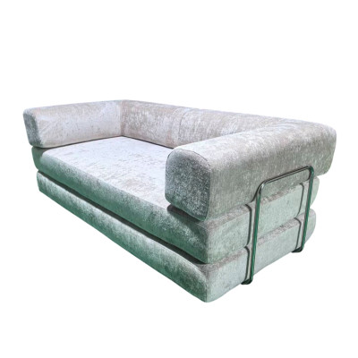 Диван-трансформер бескаркасный 200*100*70 см ППУ 30D текстиль бежевый Baizheng