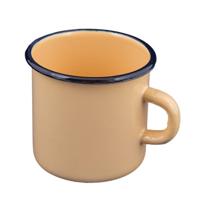 Кружка эмалированная 0,4 л без крышки палевый Стальэмаль