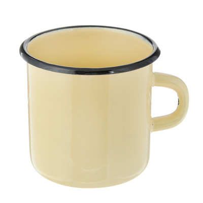 Кружка эмалированная 1 л без крышки палевый Стальэмаль