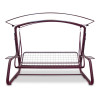 Мини снимок Качели садовые Арно-Верк Оазис Люкс, бордовый, до 300кг, 2320*1250*1950мм