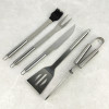 Мини фотография Набор нерж сталь для барбекю 6 пр 35 см вилка лопатка нож щетка щипцы чехол Baizheng