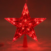 Мини изображение Верхушка светодиодная на елку Звезда 22,5 см 30 led красный Серпантин