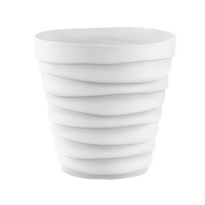 Кашпо пластиковое 0.9 л белый Бархан Bmc Кашпо пластиковое 0.9 л белый Бархан Bmc