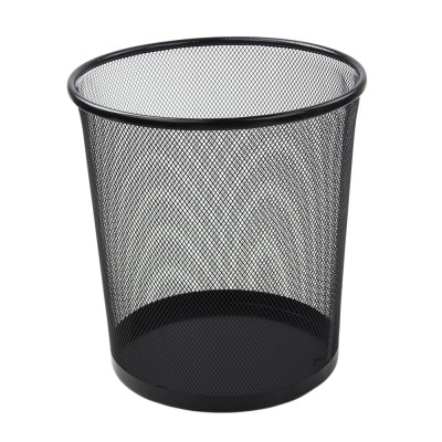 Корзина нержавеющая сталь для мусора 12 л 26,5х26,5х28 см круг сетчатое без крышки черный Baizheng Корзина нержавеющая сталь для мусора 12 л 26,5х26,5х28 см круг сетчатое без крышки черный Baizheng