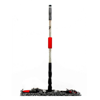 Швабра металлическая 123 см насадка микрофибра 14х50 см черенок металл телескоп Baizheng Швабра металлическая 123 см насадка микрофибра 14х50 см черенок металл телескоп Baizheng