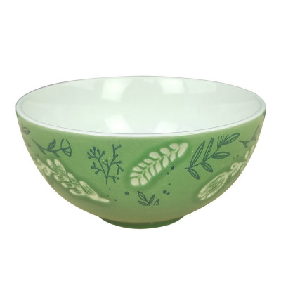 Салатник фарфоровый 17 см 650 мл Grassy Коралл