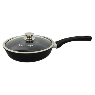 Сковорода алюминиевая 24 см стекл крышка под упак Универсальная Классик Горница Сковорода алюминиевая 24 см стекл крышка под упак Универсальная Классик Горница