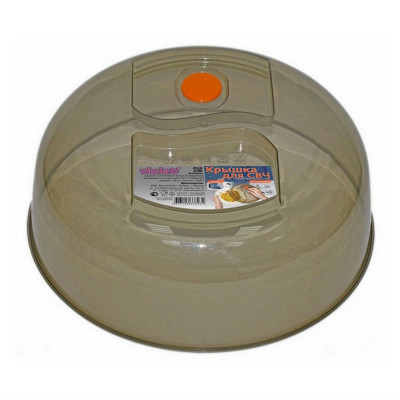 Крышка пластиковая для СВЧ d 260 мм клапан дымчатый Виолет