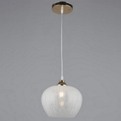 Люстра кухонная 1 плафон 22*17*80 см Е27 60Вт 4м2 плафон стекло золото Baizheng