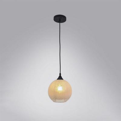 Люстра кухонная 1 плафон 25*22*80 см Е27 60Вт 4м2 плафон стекло черный Baizheng