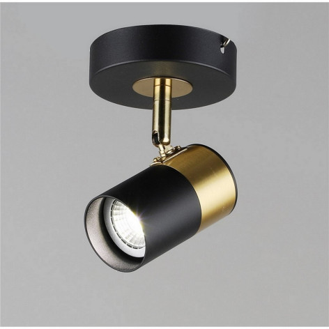 Светильник спот 1 плафон 10,5*10*15 см GU10 50Вт 2м2 черный медь Baizheng