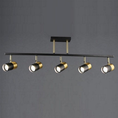 Светильник спот 5 плафонов 82,5*6*27 см GU10 50Вт 10м2 черный медь Baizheng