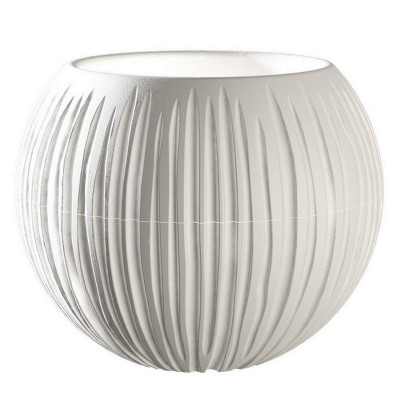 Кашпо пластиковое 0,3 л белый Сфера Мини Bmc Кашпо пластиковое 0,3 л белый Сфера Мини Bmc