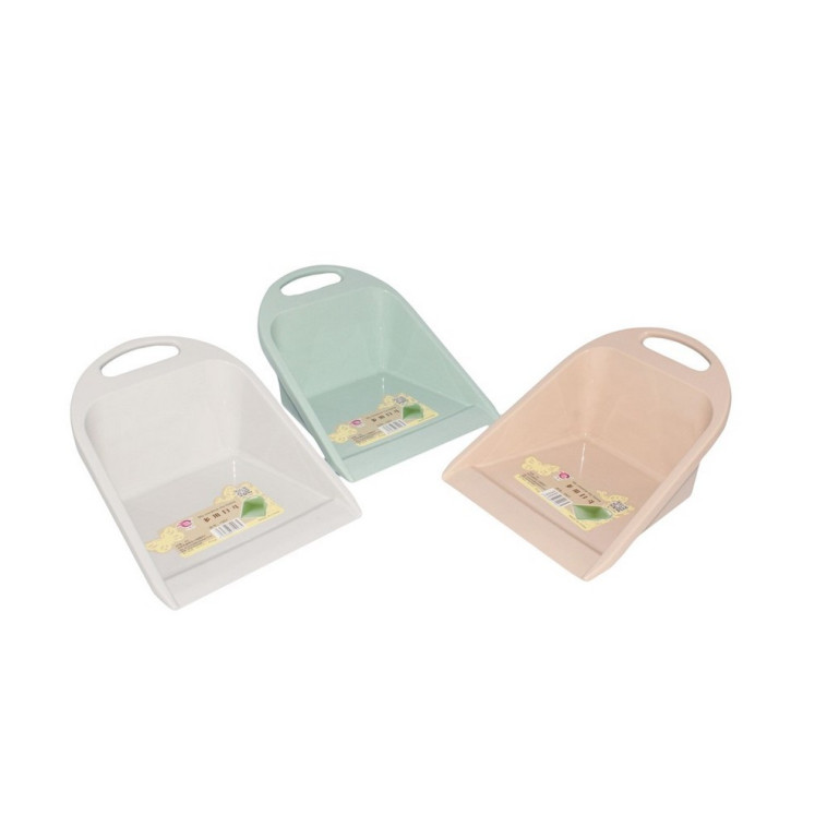 Совок пластиковый для уборки 21,5х29,5х14 см врезная ручка в ассортименте Baizheng