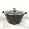 Мини изображение Кастрюля алюминиевая  5 л стекл крышка индукция под упак Induction Гранит Горница