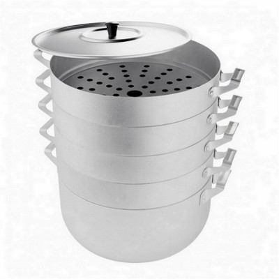 Манты-казан алюминиевый 6 л металлическая крышка 4 сетки Эконом Scovo Манты-казан алюминиевый 6 л металлическая крышка 4 сетки Эконом Scovo