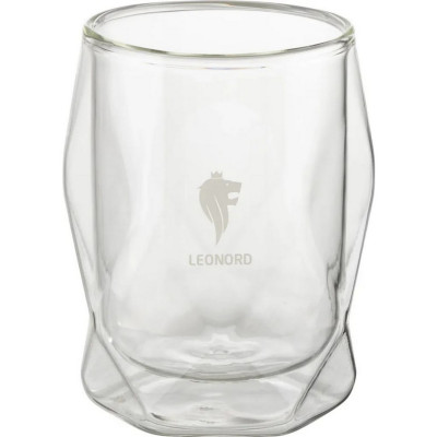 Стакан стеклянный 200 мл с двойными стенками Aroma Leonord