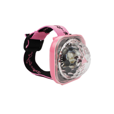 Диско шар с ремешком на руку датчик звука присоска авторежим розовый Dancer