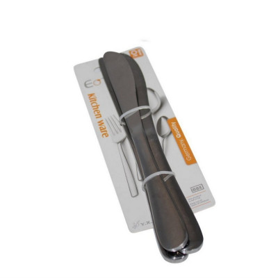 Нож нержавеющая сталь столовый 19,1х2 см 3 шт стальной Baizheng Нож нержавеющая сталь столовый 19,1х2 см 3 шт стальной Baizheng