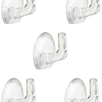 Набор пластиковых крючков 5 шт самоклеящиеся 2,5х2,2 см Рыжий кот