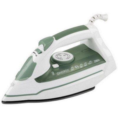 Утюг 2,2 кВт тефлоновая подошва 22,9 см вертикальное отпаривание удар самоочиска зеленый EN-351 Energy
