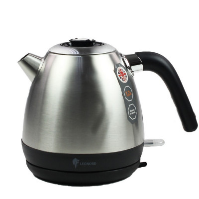 Чайник металлический электрический 1,2 л 1,63 кВт подсветка металлик LE- 1504 Leonord